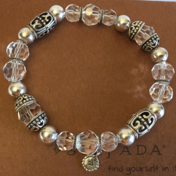 Silpada Sterling & Glass Stretch Bracelet B2413 - Picture 12 of 15